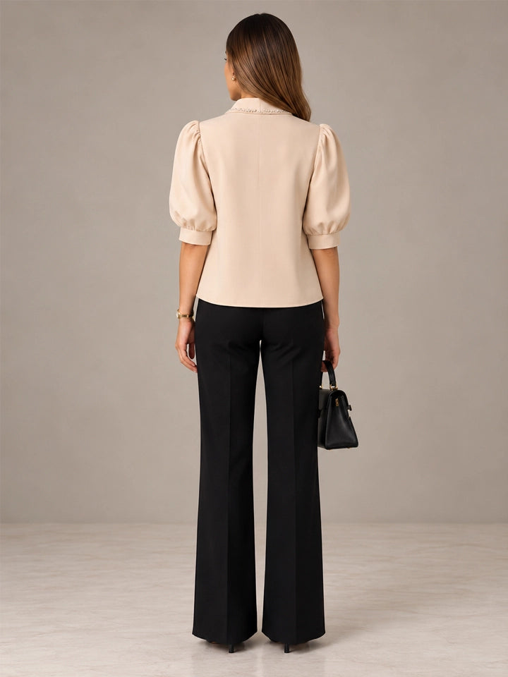 Pearl Bow Blouse